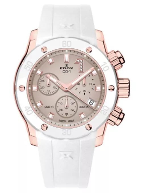 EDOX CO-1 Chronolady Quartz Chronograph 10255-37RBCABBE