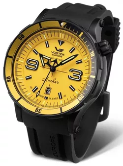 Vostok Europe Anchar Submarine Automatic Line NH35A-510C530 - Černý silikonový řemínek