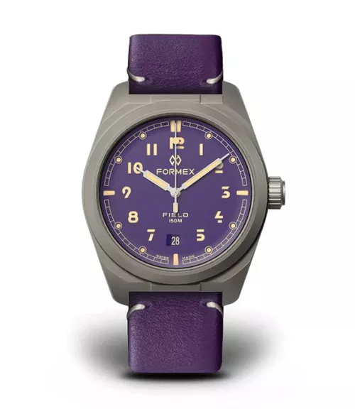 Formex Field Automatic Ultra Violet Bolgheri Violet Leather Strap 0660.1.6593.799