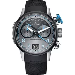 EDOX Chronorally Quartz Chronograph 38003-TINBU-GNBU