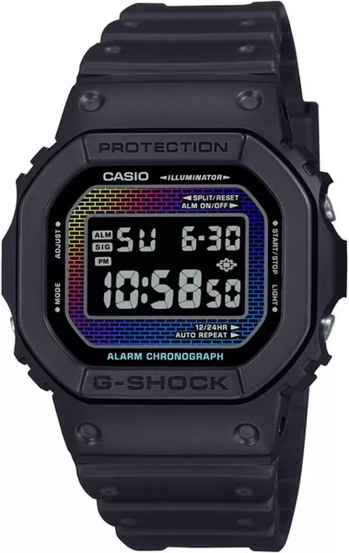 Casio G-Shock DW-5600RW-1ER Rainbow Brick Wall Series